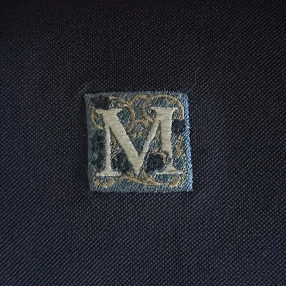 Men’s Navy Blue Golf Polo Shirt Size XL Mediterra Club Casual Summer Athletic - Picture 3 of 5